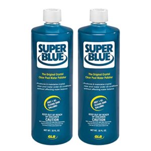 glb 71205-sp-02bx super blue pool clarifier, 1-quart, 2-pack