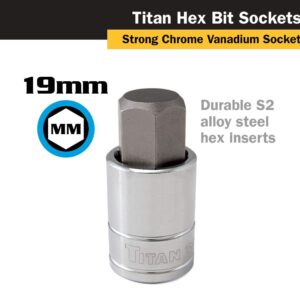 Titan Tools - 1/2 Dr. 19Mm Hex Bit Socket (15619)