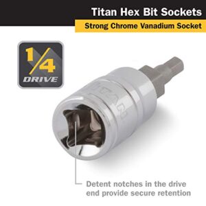 Titan 15604 1/4-Inch Drive x 4mm Hex Bit Socket