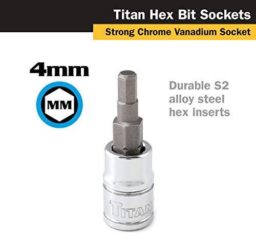 Titan 15604 1/4-Inch Drive x 4mm Hex Bit Socket