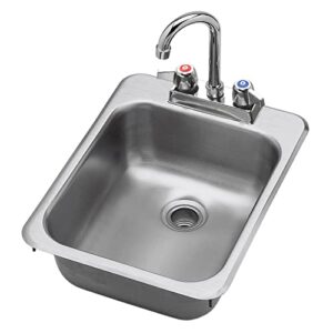 krowne 13" x 17" drop-in hand sink, hs-1317