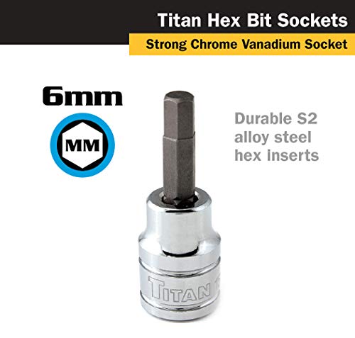 Titan 15606 3/8-Inch Drive x 6mm Hex Bit Socket