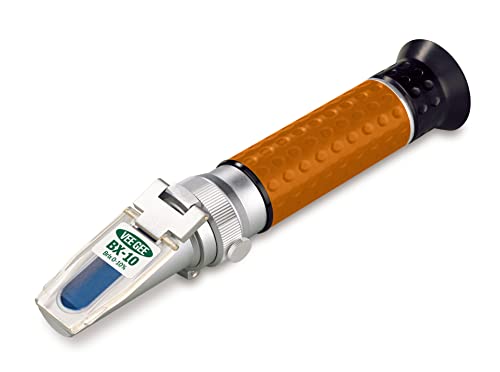 Vee Gee Scientific BX-10 Handheld Refractometer, with Brix Scale, 0-10%, +/-0.1% Accuracy, 0.10% Resolution