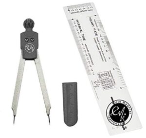 emi deluxe ekg caliper and ekg ruler combination set ekr-453