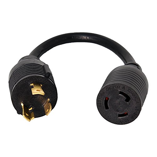 L5-30P to L5-20R Power Cord, 20A, 125V, 12/3 SJT, 1 Foot