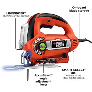 BLACK+DECKER Jig Saw, 6.0-Amp (JS670V)