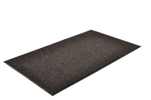 notrax carpeted entrance mat, charcoal, 3ft.x5ft. (117s0035ch)