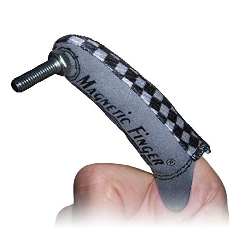 Magnetic Finger The Original Magnetic Finger Glove - Hold & Retrieve Any Small Ferrous Metal Object with Precise Control - Convenient Magnetic Pickup Tool Ideal for Tight Spots at Home or on the Job