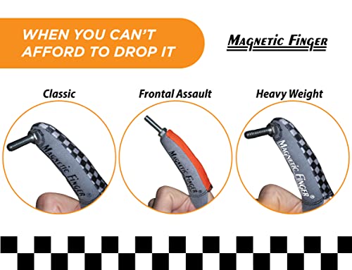 Magnetic Finger The Original Magnetic Finger Glove - Hold & Retrieve Any Small Ferrous Metal Object with Precise Control - Convenient Magnetic Pickup Tool Ideal for Tight Spots at Home or on the Job