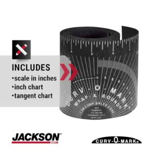 Jackson Safety Flexible Wrap-A-Round Pipe Marking Tool, 4" to 12" Pipe Diameter, Black, XL, 14754