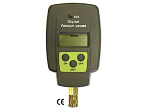 tpi 605 single input digital vacuum gauge, 5 digit lcd, +/-10 percent accuracy, 1 micron resolution, 12000 to 15 micron range