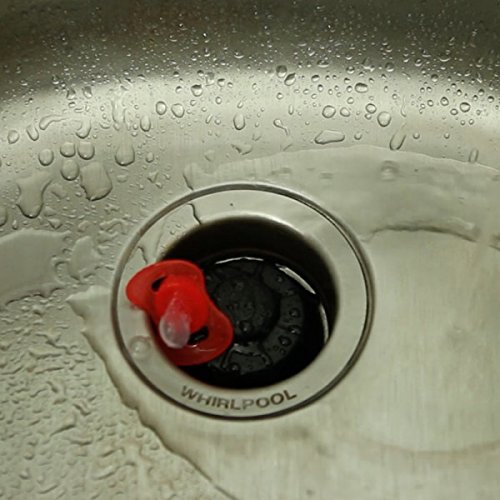 DANCO Disposal Genie Garbage Disposal Strainer | Kitchen Sink Drain Splash Guard | Food Scraper | Black (10450)