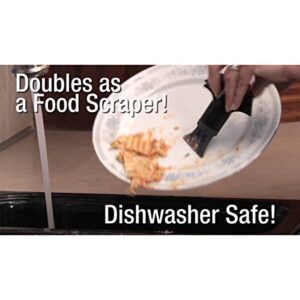 DANCO Disposal Genie Garbage Disposal Strainer | Kitchen Sink Drain Splash Guard | Food Scraper | Black (10450)