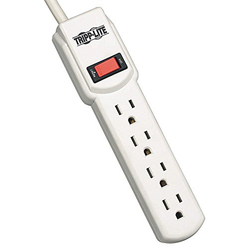 Tripp Lite Protect It! TLP404 4 ft. 4 Outlets 390 Joules Surge Suppressor