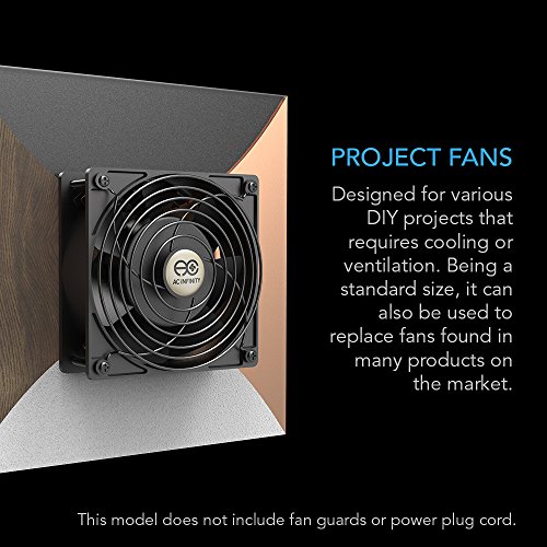 AC Infinity AXIAL 1238W, Muffin Fan, 120V AC 120mm x 38mm High Speed, UL-Certified for DIY Cooling Ventilation Exhaust Projects