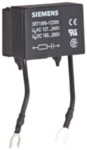 siemens 3rt19 56-1cd00 surge suppressor, rc element, s6 - s12 size, 127-240vac rated control supply voltage