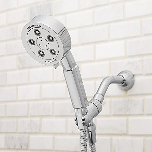 Speakman VS-3010 Neo Anystream High Pressure Handheld Shower Head with Hose, Polished Chrome, 2.5 GPM