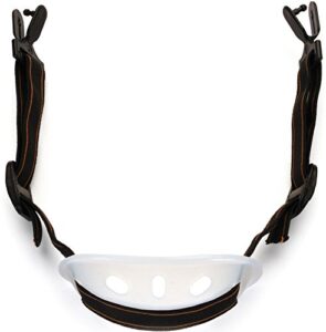 pyramex hpcstrap universal hard hat chin strap with black elastic strap and chin cup, black