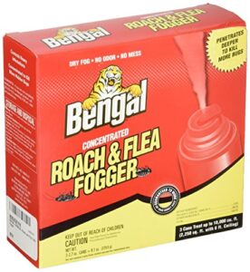 bengal chemical 55201 roach and flea indoor fogger, 3-2.7 oz. cans