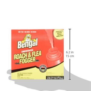 Bengal Chemical 55201 Roach and Flea Indoor Fogger, 3-2.7 oz. Cans