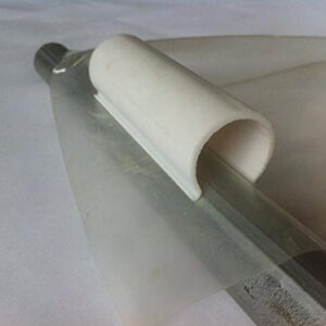 Snap Clamp 1/2 Inch X 4 Inches Wide For 1/2 PVC Pipe White 10 per Bag