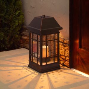 Smart Solar 3900KR1 San Rafael Estate Solar Lantern, 22-Inch, Antique-Bronze