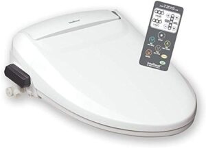 intelliseat - smart bidet toilet seat with adjustable water pressure & warm water, heated seat & dryer | elongated luxury electric bidet toilet seat