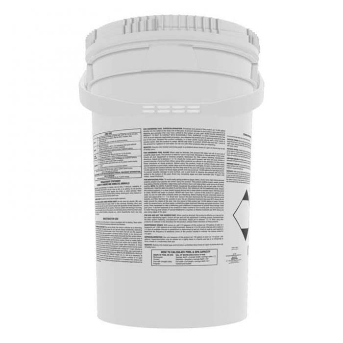 Doheny's Di-Chlor Granular Chlorine | Pro-Grade 3-in-1 Pool Chlorine Granules Sanitizer, Shock and Algaecide! | Fast-Dissolving | Highly-Concentrated 56% Available Stabilized Chlorine | 50 LB Bucket