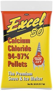 calcium chloride ice melt, 50 lb. bag