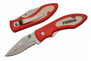 szco supplies firefighter folding knife, 7.25