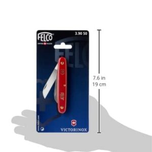 FELCO Grafting & Garden Pruning Knife (3.90 50) - Light Weight All-Purpose Knife with Straight Blade, red, 2.25-inches (V39050)