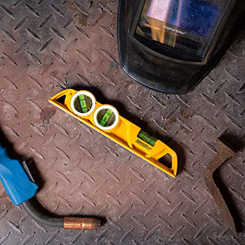 Johnson Level & Tool 1404-1000 10-Inch Welder-Foots Torpedo Level, Yellow