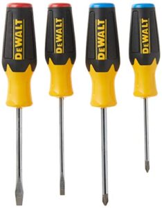 dewalt screwdriver set, 4 piece (dwht62512) , black