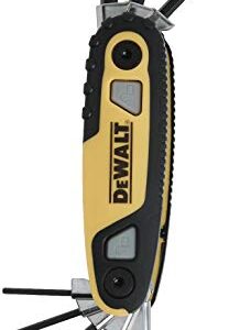 DEWALT Hex Key Set, SAE, Folding/Locking, 8 Keys (DWHT70262M)