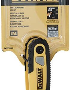 DEWALT Hex Key Set, SAE, Folding/Locking, 8 Keys (DWHT70262M)