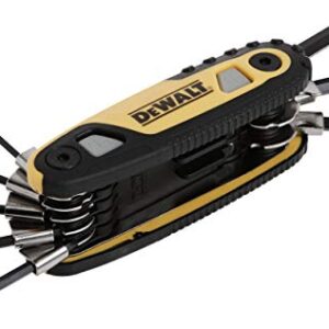 DEWALT Hex Key Set, SAE, Folding/Locking, 8 Keys (DWHT70262M)