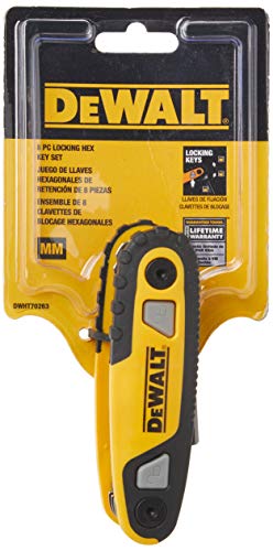 DEWALT DWHT70263M Folding Locking Hex Key Set, MM