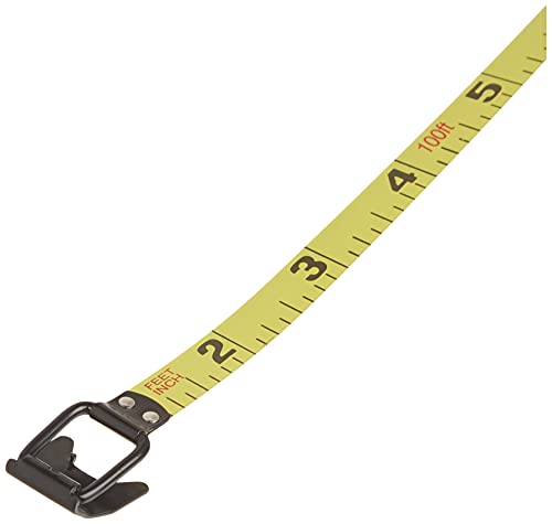 DEWALT Tape Measure, 100-Foot, Self-Lock, Solid Chrome Finish, Rubber Grip (DWHT34036L)