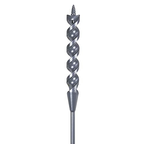 Klein Tools 53718 Flex Bit Auger with Screw Point, 9/16-Inch x 54-Inch Long Flexible Drill Bit / Fish Bit for Pulling Wire Behind Walls