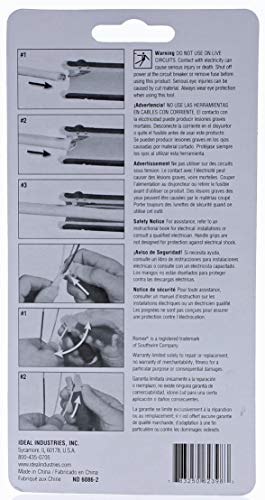 IDEAL Electrical 45-025 Lil’ Ripper Stripper – Wire Stripper w/ Slitting Blade, V-Notch, Flat Blade Clip