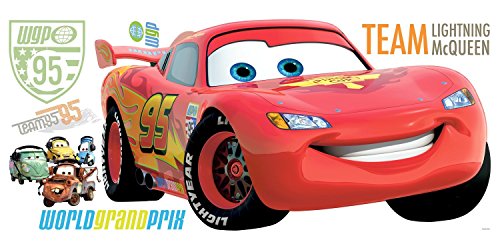 RoomMates Disney Pixar Cars 2 Team Lightning McQueen Peel And Stick Giant Wall Decal
