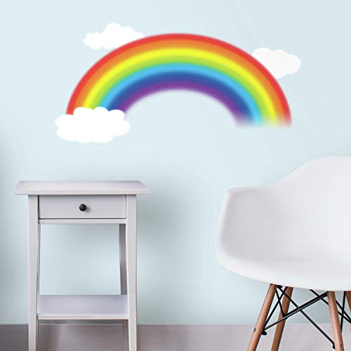 RoomMates RMK1629GM Over The Rainbow Peel and Stick Giant Wall Decal