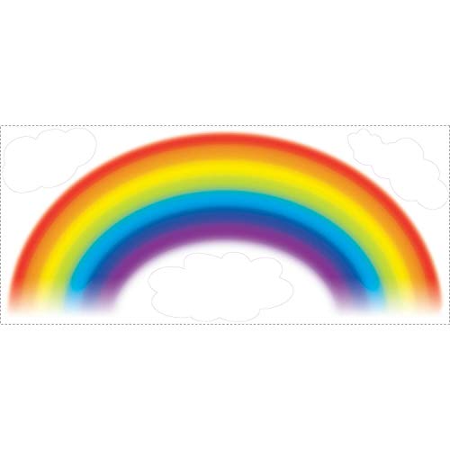 RoomMates RMK1629GM Over The Rainbow Peel and Stick Giant Wall Decal