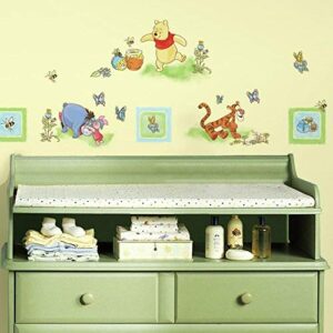 roommates rmk1630scs winnie the pooh peel and stick wall decals 10 inch x 18 inch