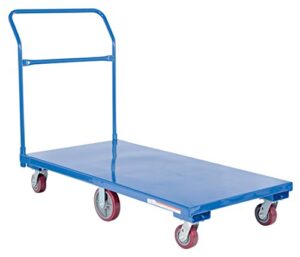vestil flat-c flat bed cart, 60" length, 30" width, 42-1/2" height, 2000 lbs capacity
