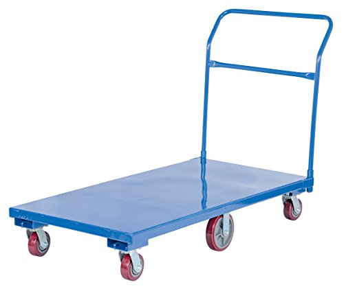 Vestil FLAT-C Flat Bed Cart, 60" Length, 30" Width, 42-1/2" Height, 2000 lbs Capacity