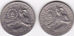 1776-1976 and 1776-1976-d u.s. washington "bicentennial" quarter.