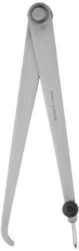 TESA Brown & Sharpe 599-836-6 Hermaphrodite Joint Caliper, Stainless Steel, Flat Leg, 0-6" Range