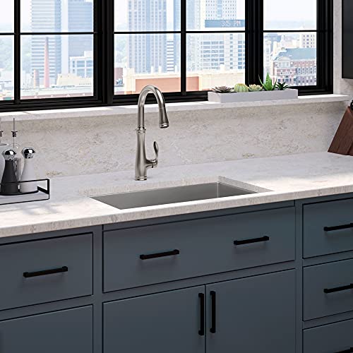 KOHLER Bellera Pull Down Kitchen Faucet, Kitchen Sink Faucet with Pull Down Sprayer, 3-Spray Faucet, Vibrant Stainless, K-560-VS