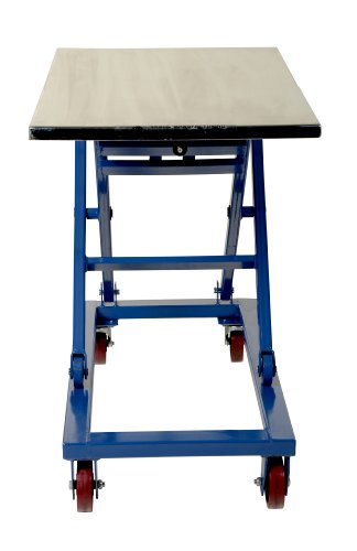 Vestil CART-660-M Steel Mechanical Scissor Cart, 660 lbs Capacity, 37" Length x 23-1/2" Width Platform, 17-1/4 - 39-1/4" Height Range